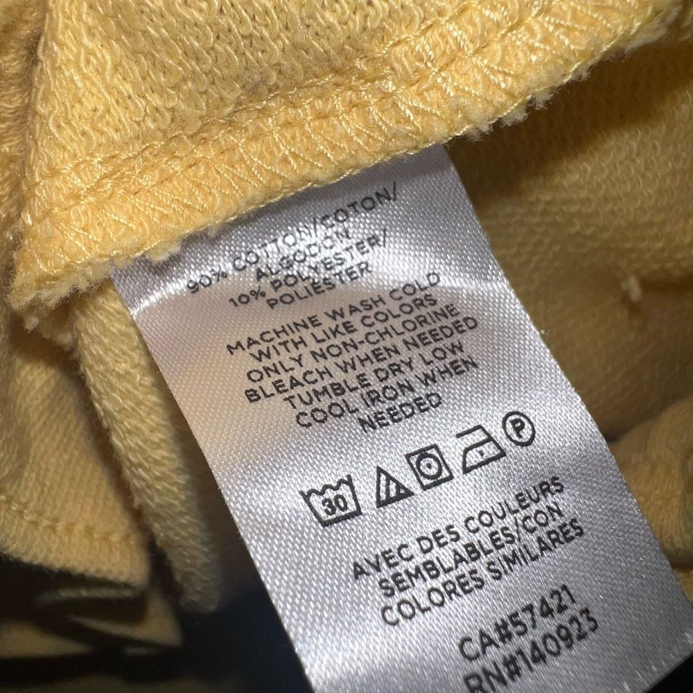 LOFT Butter Yellow Pull on Drawstring Cotton Shor… - image 6